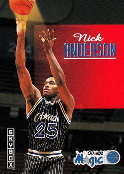 #169 Nick Anderson - Orlando Magic - 1992-93 SkyBox Basketball