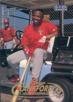 #169 Ray Lankford - St. Louis Cardinals - 1998 Fleer Tradition Baseball