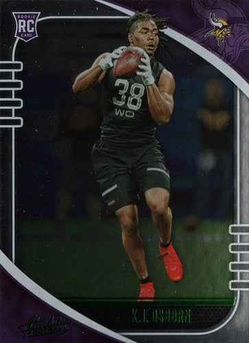 #169 K.J. Osborn - Minnesota Vikings - 2020 Panini Absolute - Green Football