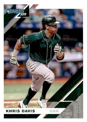 #169 Khris Davis - Oakland Athletics - 2019 Donruss Baseball