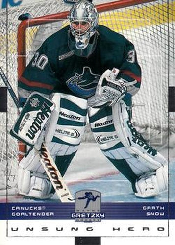 #169 Garth Snow - Vancouver Canucks - 1999-00 Upper Deck Wayne Gretzky Hockey