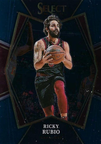 #169 Ricky Rubio - Cleveland Cavaliers - 2021-22 Panini Select - Blue Basketball
