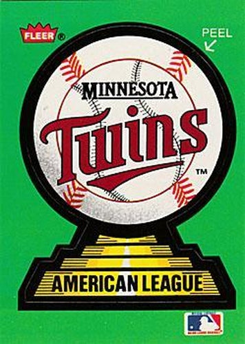 #16 Minnesota Twins - Minnesota Twins - 1988 Fleer - Team Stickers Baseball