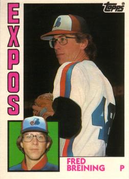 #16T Fred Breining - Montreal Expos - 1984 Topps Traded Baseball