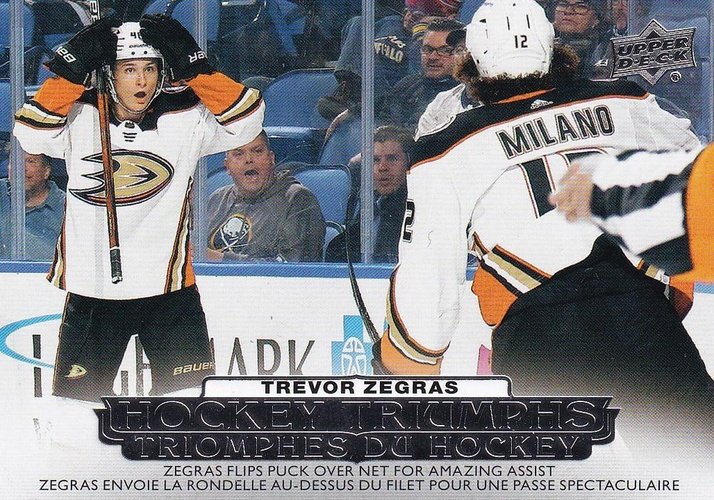 #HT-16 Trevor Zegras - Anaheim Ducks - 2022-23 Upper Deck Tim Hortons - Hockey Triumphs Hockey