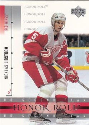 #16 Nicklas Lidstrom - Detroit Red Wings - 2001-02 Upper Deck Honor Roll Hockey