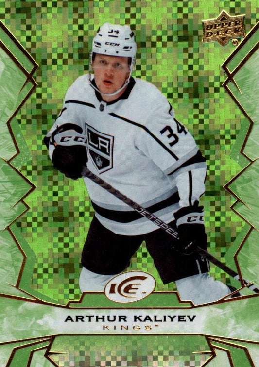#16 Arthur Kaliyev - Los Angeles Kings - 2022-23 Upper Deck Ice - Green Hockey