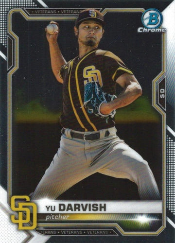 #16 Yu Darvish - San Diego Padres - 2021 Bowman Chrome Baseball
