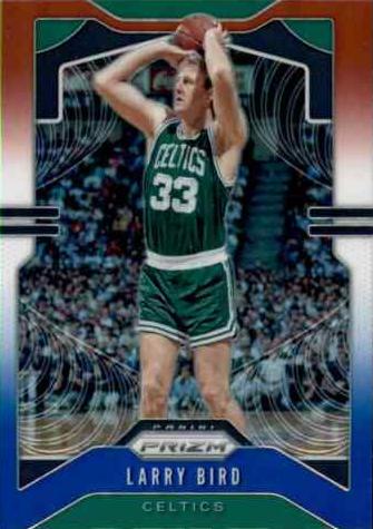 #16 Larry Bird - Boston Celtics - 2019-20 Panini Prizm - Prizms Red White and Blue Basketball