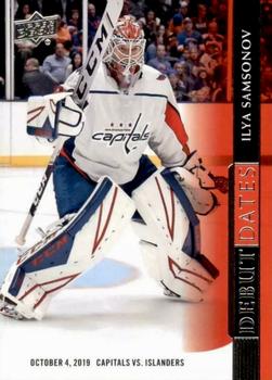 #DD-16 Ilya Samsonov - Washington Capitals - 2020-21 Upper Deck - Debut Dates Hockey