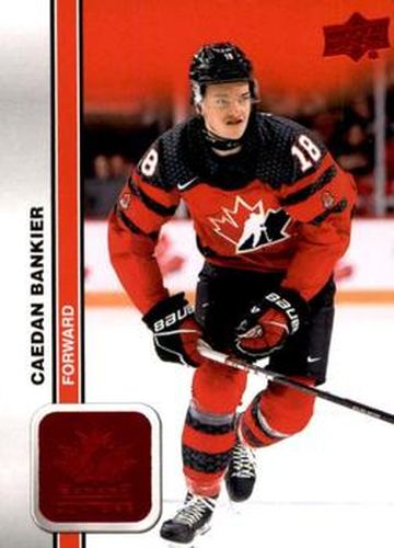 #16 Caedan Bankier - Canada - 2023 Upper Deck Team Canada Juniors - Red Foil Hockey