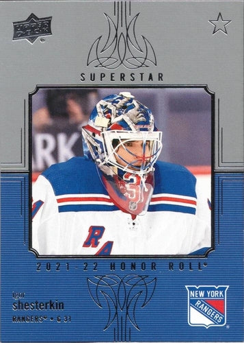 #HR-16 Igor Shesterkin - New York Rangers - 2021-22 Upper Deck - Honor Roll Hockey