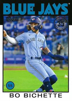 #86B-16 Bo Bichette - Toronto Blue Jays - 2021 Topps Update - 1986 Topps Baseball 35th Anniversary Baseball
