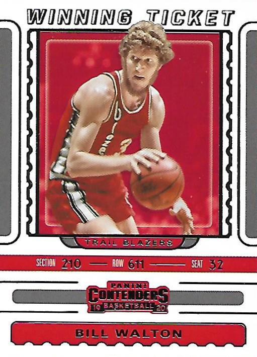 #16 Bill Walton - Portland Trail Blazers - 2019-20 Panini Contenders - Winning Ticket Basketball