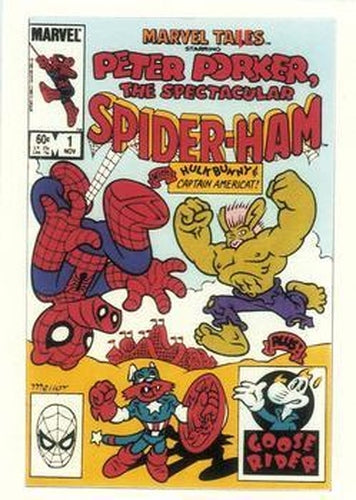#16 Marvel Tails - Starring Peter Porker - The Spectacular Spider-Ham - 1991 Comic Images Marvel Comics First Covers II
