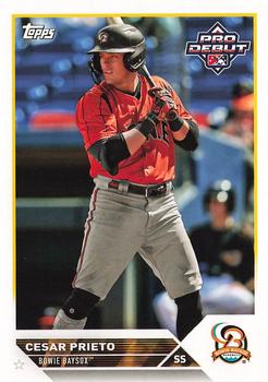 #PD-16 Cesar Prieto - Bowie Baysox - 2023 Topps Pro Debut Baseball
