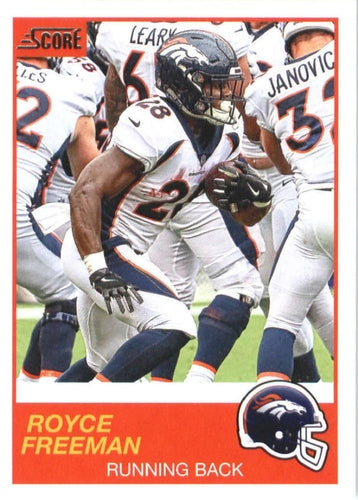 #16 Royce Freeman - Denver Broncos - 2019 Score Football