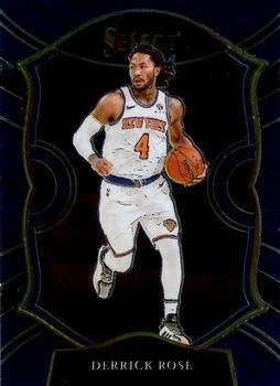 #16 Derrick Rose - New York Knicks - 2020-21 Panini Select - Blue Basketball