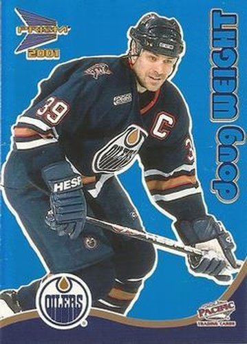 #16 Doug Weight - Edmonton Oilers - 2000-01 Pacific Prism McDonald's - Blue Hockey