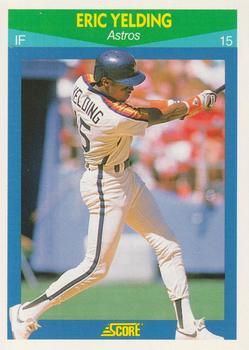 #16 Eric Yelding - Houston Astros - 1990 Score Rising Stars Baseball