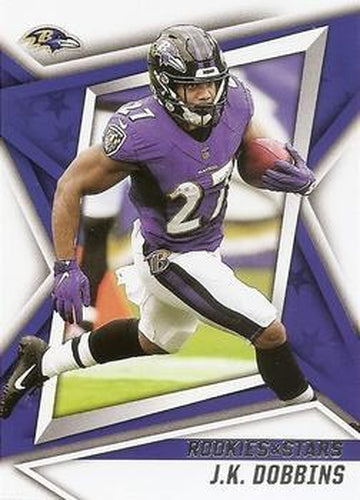 #16 J.K. Dobbins - Baltimore Ravens - 2021 Panini Rookies & Stars Football