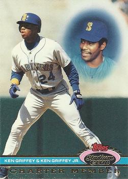 #NNO16a Ken Griffey Jr. / Ken Griffey - Seattle Mariners - 1991 Stadium Club Charter Member