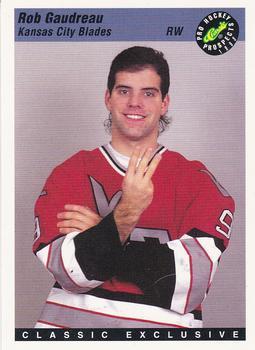 #16 Rob Gaudreau - Kansas City Blades - 1993 Classic Pro Prospects Hockey
