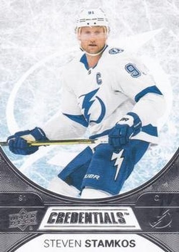 #16 Steven Stamkos - Tampa Bay Lightning - 2021-22 Upper Deck Credentials Hockey