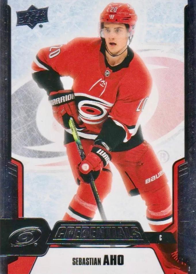 #16 Sebastian Aho - Carolina Hurricanes - 2019-20 Upper Deck Credentials Hockey