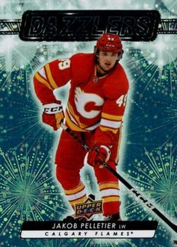 #DZ-16 Jakob Pelletier - Calgary Flames - 2023-24 Upper Deck - Dazzlers Green Hockey