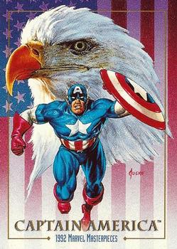 #16 Captain America - 1992 SkyBox Marvel Masterpieces
