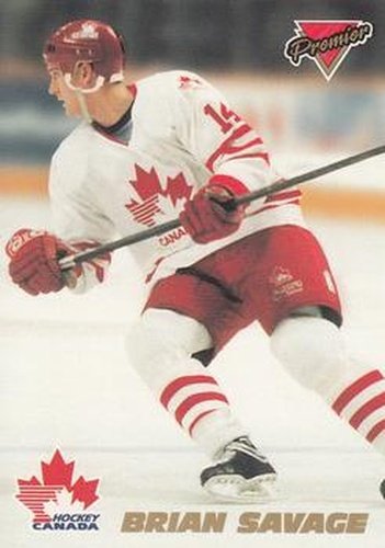 #16 Brian Savage - Canada - 1993-94 O-Pee-Chee Premier - Team Canada Hockey