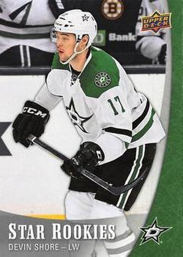 #16 Devin Shore - Dallas Stars - 2015-16 Upper Deck Star Rookies Hockey