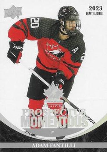 #PM-16 Adam Fantilli - Canada - 2023 Upper Deck Team Canada Juniors - Prospectus Momentous Hockey