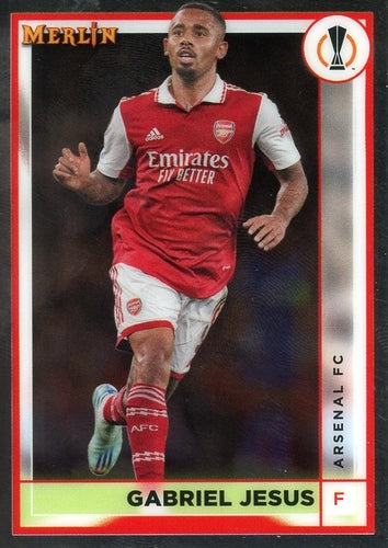 #16 Gabriel Jesus - Arsenal FC - 2022-23 Merlin Chrome UEFA Club Competitions Soccer