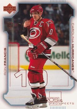 #16 Ron Francis - Carolina Hurricanes - 2000-01 Upper Deck Pros & Prospects Hockey