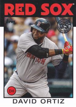#86B-16 David Ortiz - Boston Red Sox - 2021 Topps - 1986 Topps Baseball 35th Anniversary Series One Baseball
