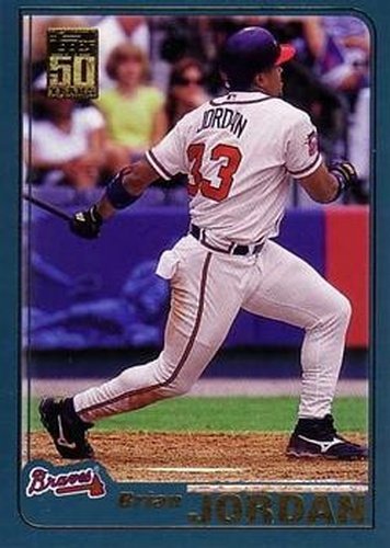 #16 Brian Jordan - Atlanta Braves - 2001 Topps Baseball