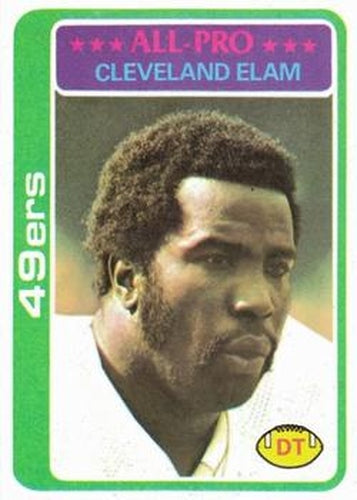#170 Cleveland Elam - San Francisco 49ers - 1978 Topps Football
