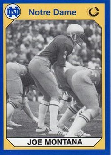 #170 Joe Montana - Notre Dame Fighting Irish - 1990 Collegiate Collection Notre Dame Football