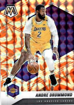 #170 Andre Drummond - Los Angeles Lakers - 2020-21 Panini Mosaic - Mosaic Reactive Orange Basketball