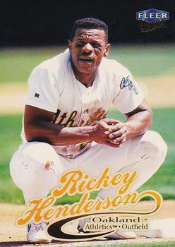 #170 Rickey Henderson - Oakland Athletics - 1999 Ultra Baseball