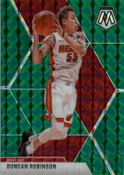 #170 Duncan Robinson - Miami Heat - 2019-20 Panini Mosaic - Green Prizm Basketball