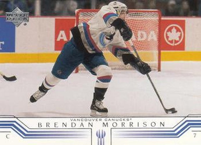 #170 Brendan Morrison - Vancouver Canucks - 2001-02 Upper Deck Hockey