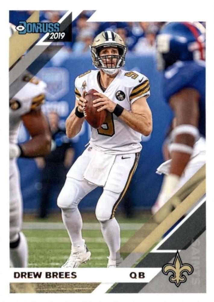 #170 Drew Brees - New Orleans Saints - 2019 Donruss Football