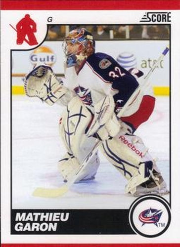 #170 Mathieu Garon - Columbus Blue Jackets - 2010-11 Score Hockey