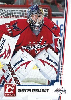 #170 Semyon Varlamov - Washington Capitals - 2010-11 Donruss Hockey