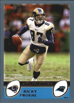#170 Ricky Proehl - Carolina Panthers - 2003 Topps Football