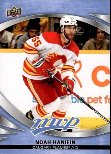 #170 Noah Hanifin - Calgary Flames - 2023-24 Upper Deck MVP - Ice Battles Hockey