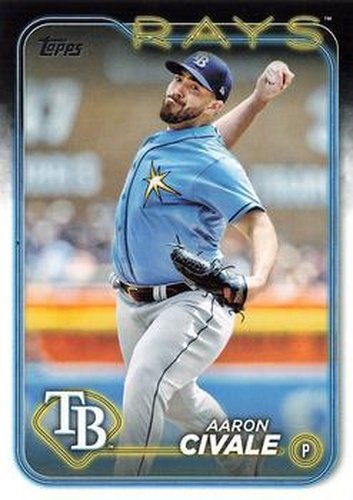 #170 Aaron Civale - Tampa Bay Rays - 2024 Topps Baseball